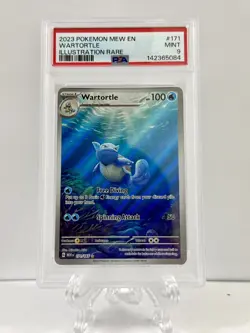 PSA Mint 9- Wartortle 171/165 Illustration Rare Holo- 2023 SV Pokemon 151 EN 🔥 - Image 1