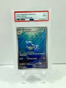 PSA Mint 9- Wartortle 171/165 Illustration Rare Holo- 2023 SV Pokemon 151 EN 🔥 - Image 2