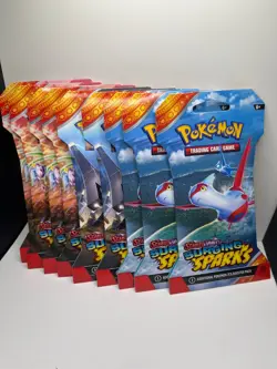 Pokemon x1 TCG: Scarlet & Violet - Surging Sparks Sleeved Booster Pack - 1 Pack - Image 1