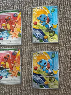 Pokemon TCG First Partner Illustration Series 1 Kanto GEN 1 Starters SET OF 2 - Image 3