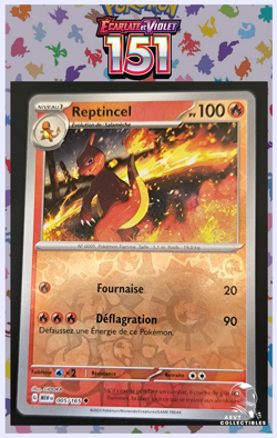 Reptincel 005/165 Reverse Unco Ecarlate Violet 3.5 MEW 151 FR Carte Pokemon - Image 1