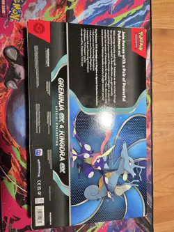Pokemon TCG Greninja ex Kingdra ex Box Promo Booster English - Image 3