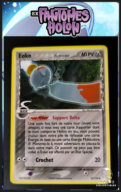 Carte Pokemon Eoko 37/110 Especes Delta Bloc EX Fantomes Holon FR - Image 1