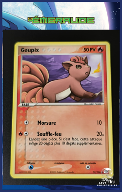 Carte Pokemon Goupix 72/106 Bloc EX Emeraude FR 2005 - Image 1