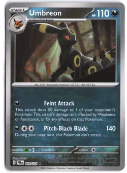 Umbreon 059/131 Rare Prismatic Evolutions Pokemon Pokeball - Image 1
