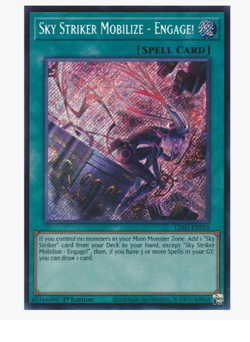 Sky Striker Mobilize - Engage! (Alternate Art) - L26D-ENS10 - Secret Rare YuGiOh - Image 1