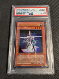 Yugioh Mystic Swordsman LV4 SOD-EN012 1st Edition Ultra Rare PSA 10 Gem Mint! - Image 1