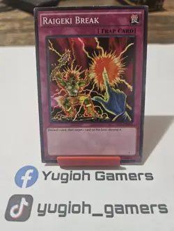 Yu-Gi-Oh Raigeki Break Different Sets 1st Edition Common Light Played - Image 1