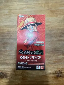 Sealed Japanese One Piece OP-13 Carrying on His Will Booster Box 24 Packs - Image 1