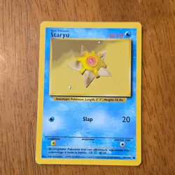 Pokemon Staryu Base Set 65/102 English Common 40 HP Wizards Card - Image 1