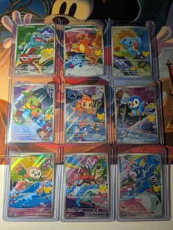 Pokemon 2026 First Partner Illustration Collection Series 1 Promos Set 9 Cards - Image 1