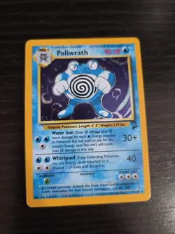 Poliwrath Base Set 2 Holo Rare Pokemon TCG Card 15/130 Unlimited Edition LP - Image 1