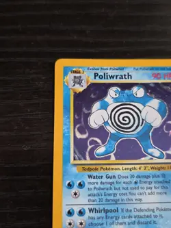 Poliwrath Base Set 2 Holo Rare Pokemon TCG Card 15/130 Unlimited Edition LP - Image 3