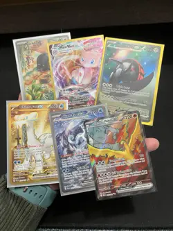 6 Card Lot Pokemon Card Collection Full Arts Holos TCG Rares V EX MINTY - Image 1