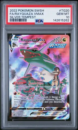 Rayquaza VMAX PSA 10 Silver Tempest Trainer Gallery TG20/TG30 Pokemon Card FA - Image 1