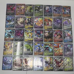 Lot of 35 - Pokemon Cards - Rare Holo V Bundle - Gyarados Tyranitar Ditto Celebi - Image 1