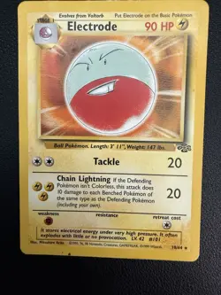 Pokemon TCG Electrode Jungle 18/64 Non-Holo Unlimited Rare Card - Image 1