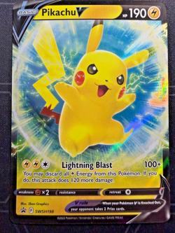 Pikachu V SWSH198 SWSH: Sword & Shield Promo Cards Holo - Image 1