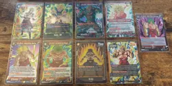Broly (SR,R,Leader,UC) 9 Card Lot Dragon Ball Z Super Card Game Fusion World - Image 1