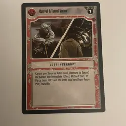 STAR WARS CCG REFLECTIONS II LIGHT SIDE PREMIUM CARD CONTROL & TUNNEL VISION - Image 1