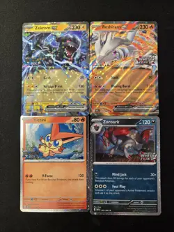 Unova Heavy Hitters Premium Collection Stamped Promo Cards - Qty 4 Cards. - Image 1