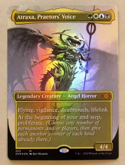 MTG ATRAXA, PRAETORS' VOICE FOIL BORDERLESS X1 DOUBLE MASTERS Pack Fresh NO PLAY - Image 1
