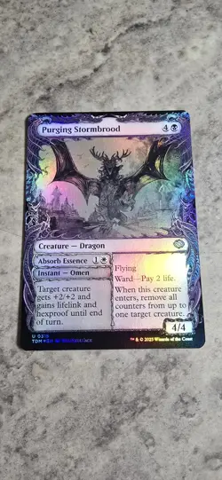 Purging Stormbrood (Showcase) Tarkir: Dragonstorm Foil Creature Uncommon MTG NM - Image 1
