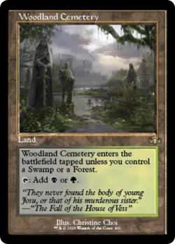 Woodland Cemetery (Retro Frame) - Dominaria Remastered (DMR) NM MTG - Image 1