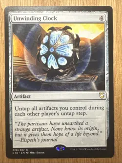 Unwinding Clock - MTG - Commander 2018 (C18) #228 - Image 1