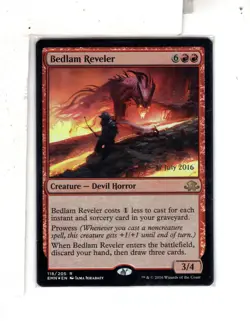 MTG SkeenAB Bedlam Reverler PRERELEASE PROMO FOIL from Eldritch Moon. NM. - Image 1