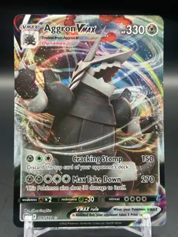 Aggron VMAX #097/172 Ultra Rare Holo SWSH09: Brilliant Stars Pokemon NM - Image 1