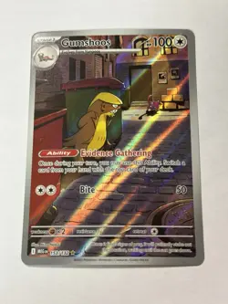 Gumshoos 2025 Pokemon Mega Evolution #153/132 Illustration Rare NM - Image 1