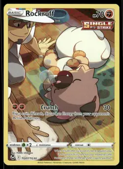 Pokemon Cards Rockruff TG07/TG30 Silver Tempest Trainer Gallery Holo NM - Image 1