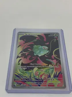 Bulbasaur 133/132 Pokemon TCG Illustration Rare ME01 Holo NM Pack Fresh - Image 2
