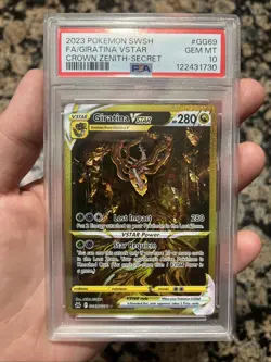 Pokemon 2023 Giratina VSTAR GG69/GG70 Full Art Secret Rare Crown Zenith PSA 10 - Image 1