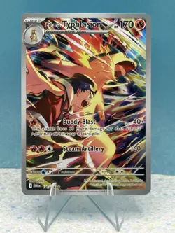Pokemon TCG Destined Rivals Ethan’s Typhlosion 190/182 Illustration Rare - Image 1