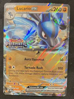 2025 Pokemon Lucario ex 051/131 Prismatic Evolutions Stamped NM - Image 1