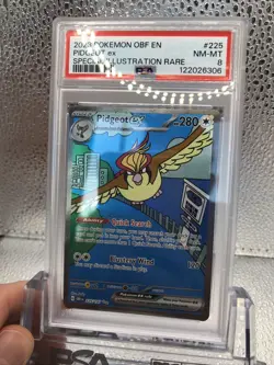 Pidgeot ex 225/197 PSA 8 Obsidian Flames English Pokemon - Image 3