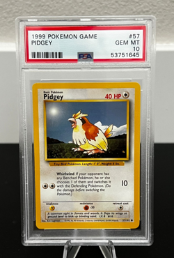 1999 Pokemon Base Set Unlimited Pidgey PSA 10 #57 - Image 1