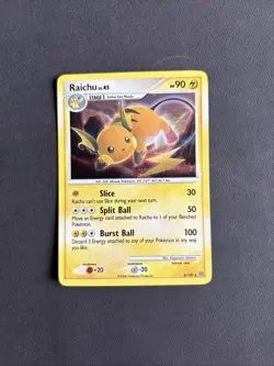 Pokemon TCG Raichu 8/100 Holo Rare D&P Stormfront - LP/NM - Image 1