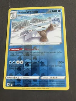 Hisuian Avalugg Reverse Holo Rare - 048/189 - Astral Radiance Pokemon 2022 - Image 1