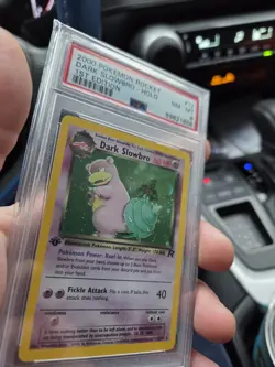 2000 Pokemon Rocket - DARK SLOWBRO - Holo 1st Edition - PSA 8 NM/MINT - Image 3