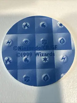 Vintage Rare 1999 Chansey Wizards of the Coast Pokemon TCG White Holo Token Coin - Image 2