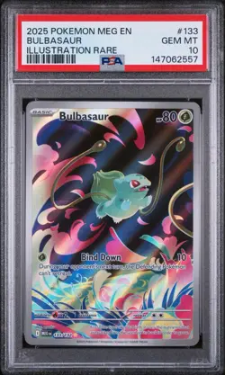 Pokemon - Bulbasaur Me01: Mega Evolution Holo 133/132 PSA 10 - Image 1