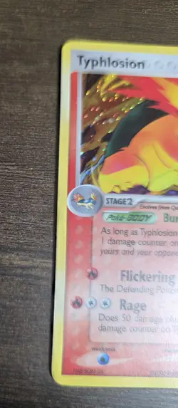 Typhlosion 17/115 Holo Rare Pokemon TCG Unseen Forces Ex - Image 4
