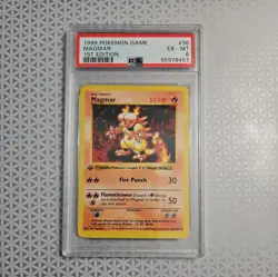 Magmar Uncommon Base Set (Shadowless) 036/102 NM Vintage Pokemon - Image 1