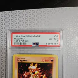 Magmar Uncommon Base Set (Shadowless) 036/102 NM Vintage Pokemon - Image 3