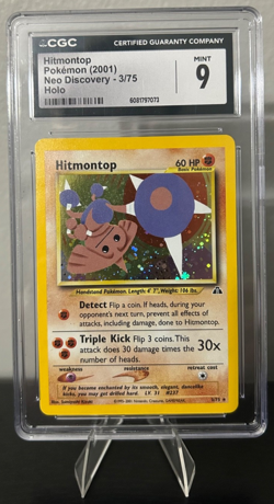 2001 POKEMON NEO DISCOVERY 3/75 HITMONTOP CGC 9 - Image 1