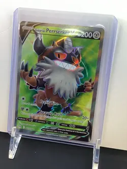 Pokemon Galarian Perrserker V 183/196 Lost Origin Sword & Shield FULL ART - Image 3