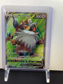 Pokemon Galarian Perrserker V 183/196 Lost Origin Sword & Shield FULL ART - Image 4